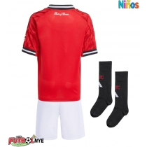 Camiseta Manchester United Primera Equipación para niños 2025-26 manga corta (+ pantalones cortos)